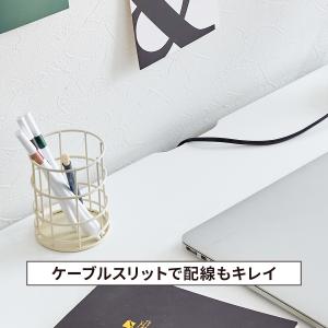 デスク ローデスク 幅80 ホワイト 白 木製...の詳細画像4