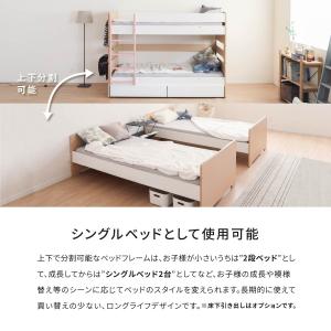 引き出しあり 二段ベッド 収納 二段ベッド 子...の詳細画像2