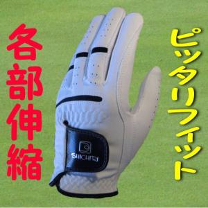 ゴルフ手袋 ゴルフグローブ 白黒左右 メール便...の詳細画像2