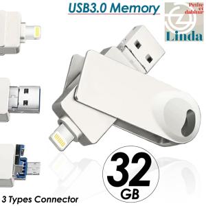 USBメモリ 32GB iPhone iPad 3.0 usbメモリー USB ios アイフォン ドライブ フラッシュ メモリ メモリー PC 容量 携帯 64gb 128gb 256gb 1tb｜tachibana-youhinten