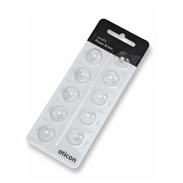 オーティコン/oticon/補聴器用耳栓/ミニフィット パワードーム/直径8mm/10個入り