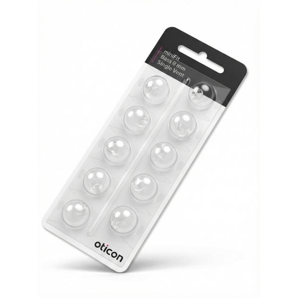 オーティコン/oticon/補聴器用耳栓/ミニフィット ベースドーム シングルベント/直径8mm/1...