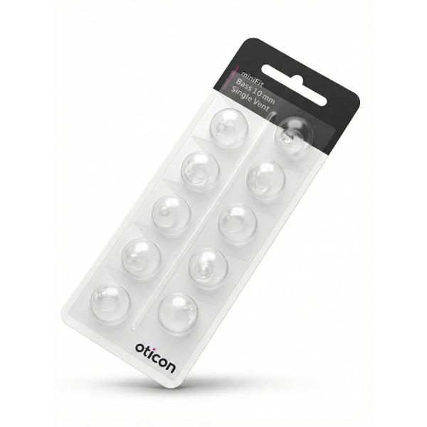 オーティコン/oticon/補聴器用耳栓/ミニフィット ベースドーム シングルベント/直径10mm/...