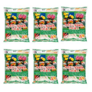 サボテン・多肉植物の培養土10L×６袋セット｜ガーデニング園芸と土 刀川平和 Yahoo!店