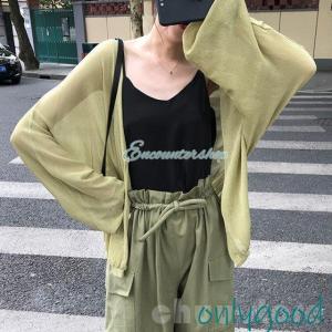 シアーカーディガン夏用カーディガンレディース夏...の詳細画像2