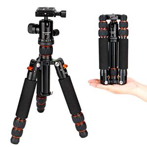 Koolehaoda ミニ三脚 カメラ三脚 アルミ合金 コンパクト旅行三脚 自由雲台付き 3段調整 最大63.5CM 荷重10kgデジタ