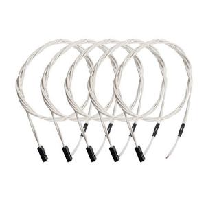 5個 RepRap 3D Printer 熱ベッド ホット エンド用 NTC 3950 100K サーミスタ 1メートル 配線 ワイヤーキャップ