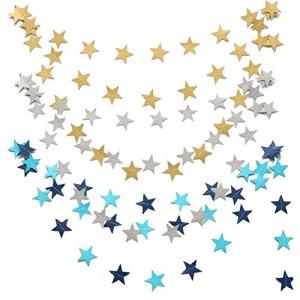 TAFLY 金色星 銀星 青星デコレーション 結婚式 バースデー 二次会 イベント ブライダル パーティー 記念日 クリ