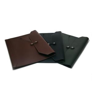 黒の革製書類入れ 本革 書類入れ A4 封筒 レザーケース ビジネスバック マルチ