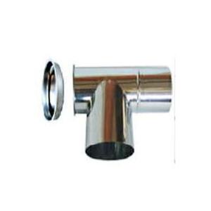 黒耐熱 ステンレス 煙突用 二つ割 φ120mm用 厚み0.8mm ［二つ割バンド