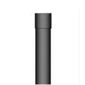 ステンレス 黒耐熱 煙突 半直筒 φ150mm×H455mm 厚み0.3mm [半筒] : ザ