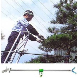 遠近調整剪定 アルミ三脚用支持棒 希棒 8尺〜12尺用 ミツル