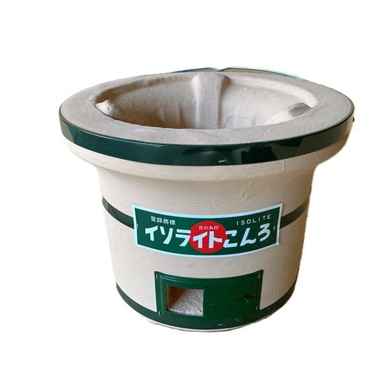 特選国産品 能登珪藻土 イソライトこんろ 七輪 大 ツル付 約φ29×H25cm しちりん