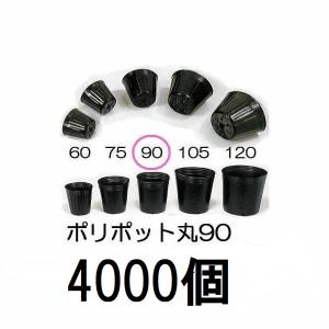 中部農材 (徳用2000個入) ポリポット 9cm ポリ鉢 (ノーマルポット