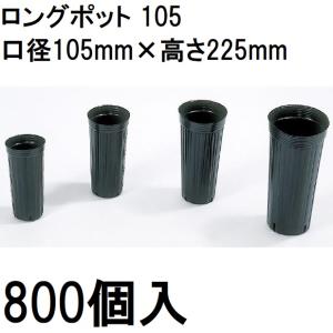 徳用600個入) ロングポット 12cm ポリポット ポリ鉢 黒 120 容積2320cc
