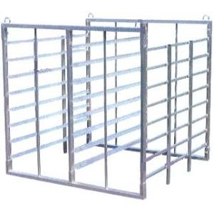 ハラックス ナエラック ER-64 苗箱64枚用 8段 育苗箱運搬器 アルミ製