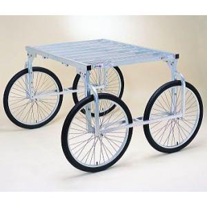 昭和ブリッジ 万能作業台車 AW-1 チューブタイヤ 有効幅1,600mm x 有効