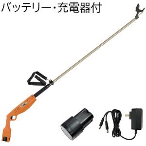 (動画あり) ニシガキ工業 N-722 太丸MAX40 2.0m (バッテリー2個・充電器付き) 最大切断径約40mm DC16.8Vバッテリー式 充電式 コードレス 太丸 剪定鋏 太枝｜ザ・タッキーYahoo!店