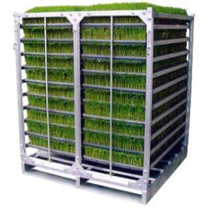 昭和ブリッジ アルミ製 育苗棚 (パレット付) AR-64P 苗箱収納棚 (水平収納棚) フォークリ...