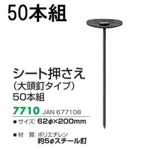 (50本セット) キンボシ シート押さえ φ62×200mm (大頭釘タイプ) 7710 防草シート...