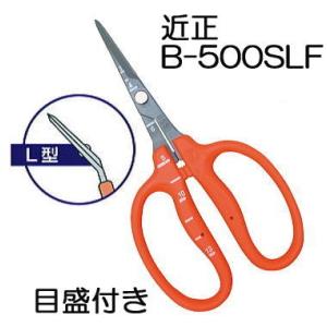 (￥300可) 近正 ぶどう鋏 B-500SLF L型 曲げ刃 ステンレスフッソ加工