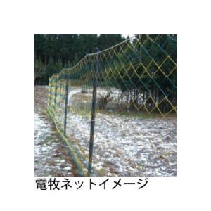 電気柵用部材 電牧ネット T型ネット 304 φ0.3×4本 100目 (2M×50M) 標準型 (...