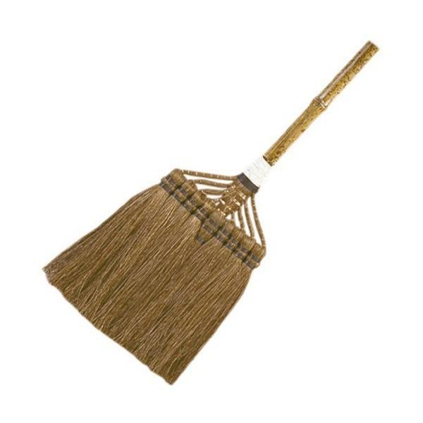 八ツ矢工業 鬼毛長柄ほうき 上 19065 棕櫚鬼毛繊維 天然素材 棕櫚箒 しゅろほうき ヤツヤ z...
