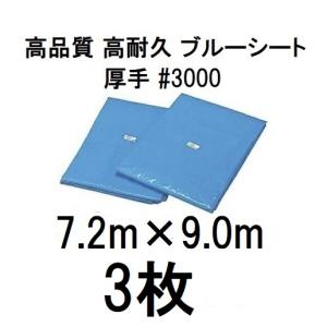 2枚セット 特別価格) 高品質 ブルーシート 厚手＃3000 10m×10m 10×10m