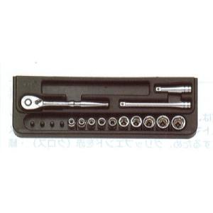 KTC 京都機械工具(株) 6.3sq.ソケットレンチセット[13点] TB210B