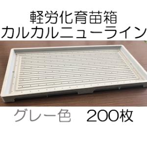 まさ 出品中古 育苗箱A 50枚セット 50枚セット) 育苗箱 カルカルニューライン グレー 軽労化育苗箱 (法人