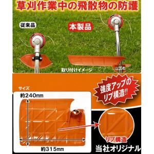 刈払機用 飛散防止カバー 極 HT-KC-100 ハートフル ※刈払機は付属しません