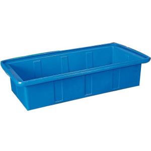 アロン化成 大型容器AK AK350 ブルー 350L 排水栓付 角桶 角型容器