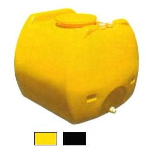 モリマーサム樹脂工業 ローリータンク SL-600 黄色・黒色 600L 排水口