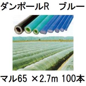 (100本セット) ダンポールR マル65×2.7ｍ 青 トンネル幅140cm トンネル支柱 アーチ...