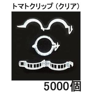 (5000個セット) パスカル トマトクリップ クリア (内径23ｍｍ標準)