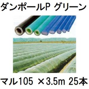 25本セット) ダンポールP マル105×4.0m 緑 トンネル幅200cm トンネル