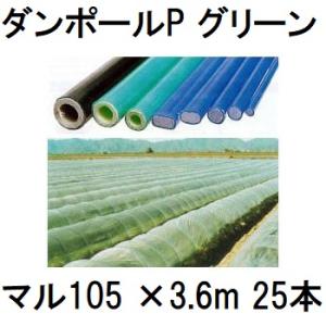 (25本セット) ダンポールP マル105 ×3.6ｍ 緑 トンネル幅200cm トンネル支柱 アー...