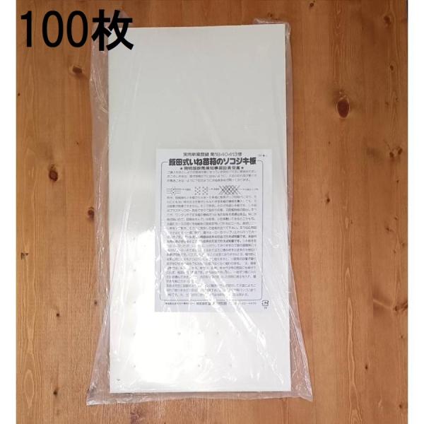 (100枚入) 飯田式いね苗箱のソコジキ板 稲苗箱の底敷板