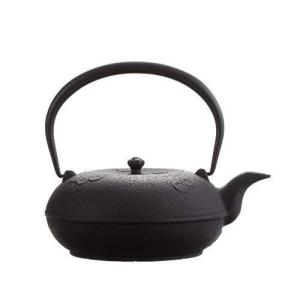及源鋳造 (正規品 特選国産品) 南部鉄器 鉄瓶 観月アラレ H-159