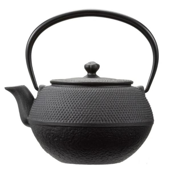 (正規品 特選国産品) 南部鉄器 鉄急須 まろみアラレ 0.65l E-110-L (W163 D1...