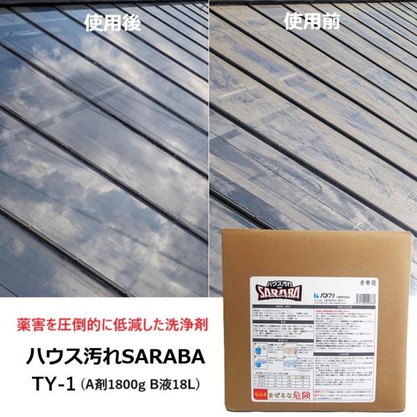 温室専用洗浄剤 ハウス汚れSARABA (TY-1: A剤1800g B液18L) TY1 ハウス洗...