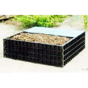 堆肥ワク A-12 550L 124×124×H40cm 堆肥枠 サンポリ (法人個人選択)
