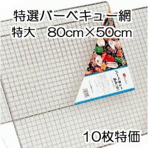 (10枚セット特価) バーベキュー網 (特大) BBQ網 50×80cm バーベキューあみ BBQあ...