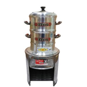 徳用5点セット) ホームカマド36cm HK-36S 羽釜30cm 長生セイロ30cm 2段