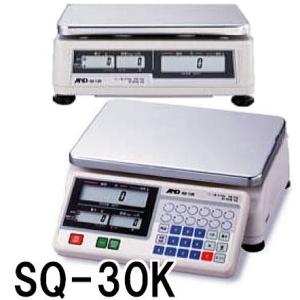 店舗用料金はかり デジタル上皿はかり SQ-30K 秤量30kg 検定付 A&amp;D エーアンドデイ