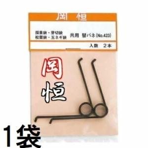 岡恒 採果鋏・芽切鋏・玉葱鋏・摘果鋏・松葉鋏・共用替バネ ２本入 No.423 オカツネ (定形郵便)