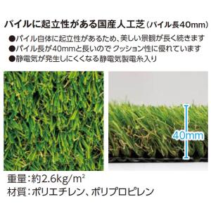 タカショー 透水性人工芝 プラッシュタイプII...の詳細画像1