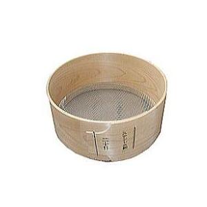 特選国産品 桧曲輪加工 (木製小通し) 深7寸 (約20cm×9cm) (網目選択 70目 80目 ...