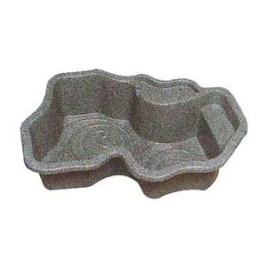 みかげ調プラ池 S150 (庭園埋設型・容量140L) 成型池 ひょうたん池 S2 (埋め込みタイプ...