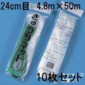 (徳用10枚セット) 東京戸張 キュウリネット 網目24cm×巾4.8ｍ×長さ50ｍ WB4850 ...